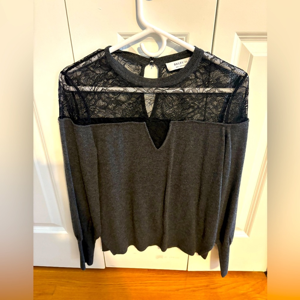 Bailey 44 Lace detail sweater size small